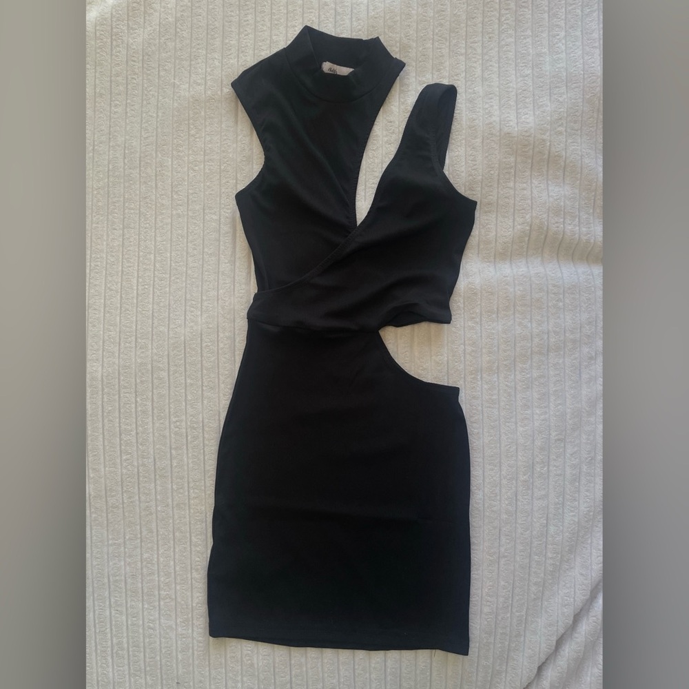 Black Adika cut out mini bodycon dress • XS • Like New